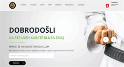 Desktop Screenshot of karateklubzmaj.si